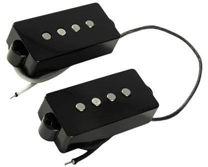 Tonabnehmer Pickups Set Viersaitiger P-Bass, Offener Alnico5-Tonabnehmersatz Mit Drahtclip Aus Pappe