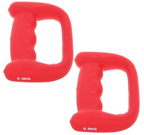 Milisten 2stücke Ergonomische Hanteln Handgewichte Trainingsgewichte Fitness-handhanteln Für Box Und Sprungtraining Mit D-förmigem Griff Aus Langlebigen Materialien Für -fitness Und