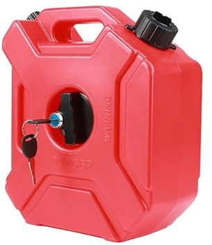 Bensinkanner 5L bensintankar Bärbar plastbränsletank Nödbackup SUV Motorcykel Bensin Diesel förvaringstank med lås Bensindunkar(A7)