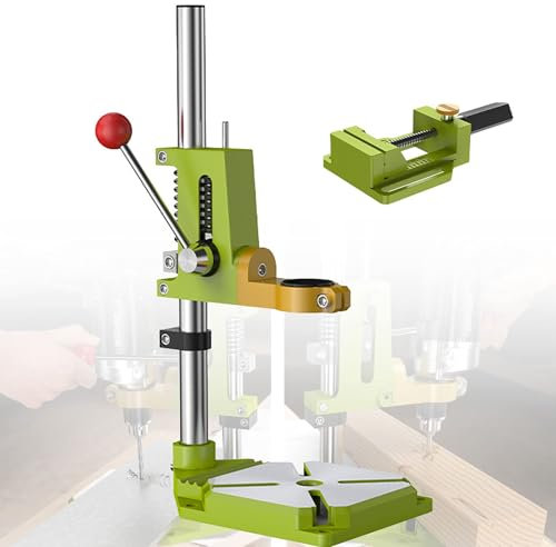 Support De Perceuse D'établi, Perceuse à Colonne avec étau, Mâchoire De Support De Perceuse à Pilier Rotatif à 90 °, Plage De Serrage 38-43 Mm, Support Réglable, Table De Support De Perceuse pour