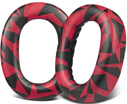 SOULWIT Ersättning Öronkuddar för Jabra Evolve2 85 UC/Evolve 2 85 MS Wireless hörlurar (passar inte Elite 85H), Earpads Öronkudde med mjukare proteinläder, bullerisolerande skum