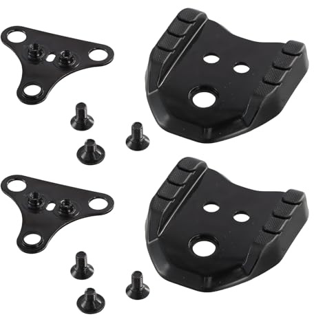 2 Stücke Fahrrad Cleats Adapter, Fahrrad Schuh Cleats, SPD Plattenadapter, Fahrradpedaladapter SPD Pedale, Fahrradpedal Adapter Stollen Konverter für Rennrad MTB Pedale