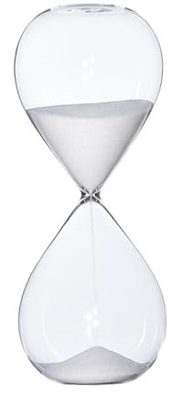 Clessidra in vetro, 60 minuti, clessidra con sabbia, timer per studenti, insegnanti e uso in ufficio