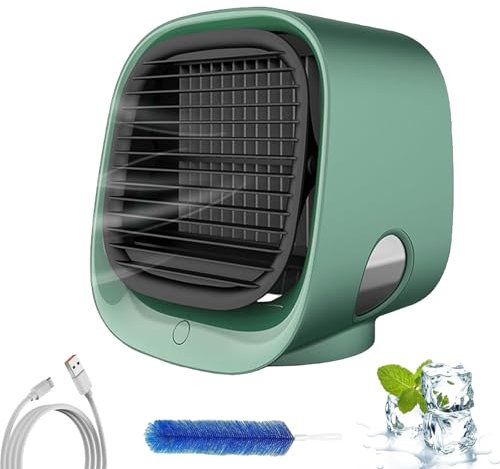 Aira Breeze Luftkühler Tragbar, 2025 Upgrade Air Breeze Klimaanlage, Kleine Klimaanlage Mit Wasserkühlung, Drei Windgeschwindigkeiten, Ohne Installation, Sofortige Kühlung (Grün)