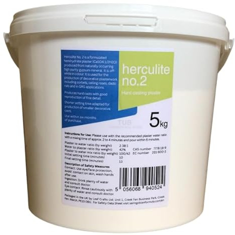 5kg Tub - Herculite No 2 - Superior Stonecast Plaster of Paris