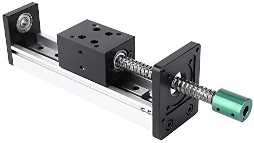 Tabella di movimento con vite a ricircolo di sfere 400 mm con guida lineare in lega di alluminio per l'industria dell'automazione CNC (Vite 1605, portata effettiva 400mm)