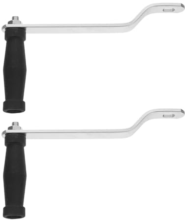 Mipcase Lot de 2 Manivelles de Treuil Argentées pour Remorque de Bateau Poignées de Remplacement Ergonomiques et Robustes Accessoires Marins pour Treuil Manuel de Remorque Nautique