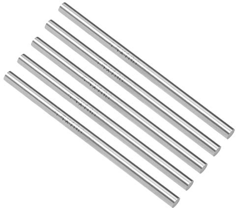sourcing map Redonda Acero Varilla, 5,5mm HSS Torno Barra Culata Herramienta 100mm Longitud, para Eje Engranaje Taladro Tornos Mandril Máquina Torneado Miniatura Eje,5 Piezas