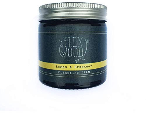 The Ilex Wood - Lemon and Bergamot Cleansing Balm - Face Care Cleansing, Moisturising and Make up Remover. 100% Natural, Vegan, Cruelty Free, Plastic Free, Handcrafted in the UK - 60ml