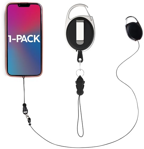Phone Assured Retractable Phone Tether – Durable Clip-On Leash for Anti-Drop & Anti-Theft Security