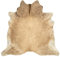 vidaXL Teppich Echtes Kuhfell Rinderfell Stierfell Echtfell Fell Fellteppich Bettvorleger Läufer Deko Wohnzimmerteppich Beige 150x170cm