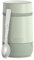 Thermos GUARDIAN FOOD JAR 0,50 l, matcha green, Thermobehälter für Essen 500 ml grün, Edelstahl, mit Löffel, Bonus Bowl für Müsli, Toppings, absolut dicht, auslaufsicher