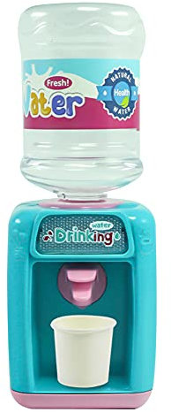 Uposao Mini Cute Animals Drinks Dispenser, Eco-friendly Material, Yellow/Red/Blue, 13cm x 6.5cm, Battery Operated, Countertop, Playful, Colorful, Cartoonish, Children's Water Dispenser Toy