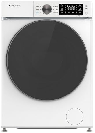 Aspes Lavadora 12Kg Carga Frontal Blanco AL12400CIDVB. 2000W, 1400rpm, 14 Programas, Función Stop&Go, Tambor Diamante, Clase de Eficiencia Energética C