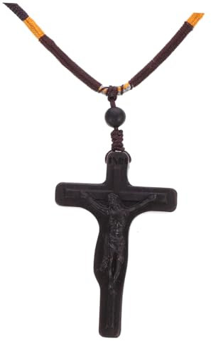YARNOW 2stücke Kreuz Aus Holz Elegante Holzskulptur Für Halskette Einzigartiges Design Für Stilvolle Dekoration Wohnräumen Schlafzimmern Und Mehr