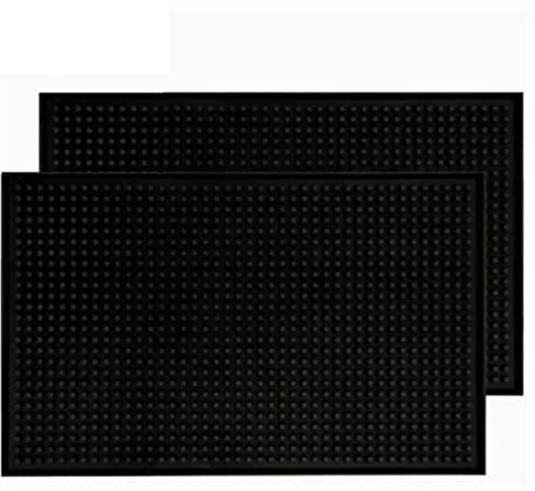 Tappetino da Bar 2 Pezzi, Tappetino da Servizio Bar 45 X 30 X 1 Cm, Tappetino da Bancone Bar, Tappetino da Servizio Impermeabile in PVC Per Bancone Bar Ristorante Caffetteria