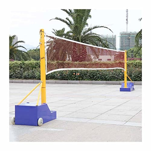 3-in-1-Volleyballstangen mit Netz, Volleyball-/Badminton-/Tennisnetzständer, Outdoor-Volleyballständer mit Rädern (Farbe: Stil 3, Größe: 3,5–8 Fuß)