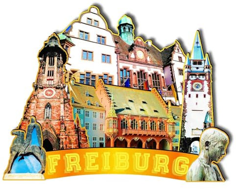 Orlaybar Freiburg Deutschland Dekorativer Magnet 3D Kühlschrank Stadt Reise Souvenir Touristengeschenke Handarbeit Handwerk Kühlschrankmagnet Heimdekoration -743