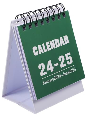 NUOBESTY Mini Tischkalender Kompakter Tischkalender Für Home Office Dekoratives Design Übersichtliche Monatsansicht Für Büro Und Zuhause