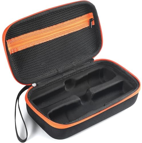 Funmo Portatile per JBL PartyBox Microfono Wireless Microfono Ricaricabile Borsa Da Viaggio Custodia Protettiva Organizer Box Borsa Trasporto Shell Skin, Nero, Organizer per borse