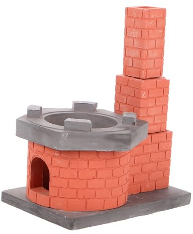 ADOCARN Mini Cuisine Accessoire Cuisinière Miniature avec Fumée Jouet Éducatif pour Décoration Maison De Poupée Accessoire De Jeu Créatif