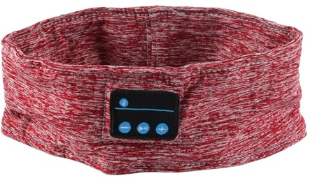 WANGCL Kabelloses Bluetooth-Kopfhörer-Schlafkopfhörer Für Männer Und Frauen, Spiele, Yoga, Entspannung, Training, Laufen, Rot