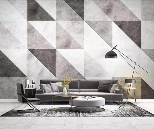 Einfaches Geometrisches Dreieck Patchwork Retro 3D Tapeten Tapete Luxus Home Esszimmer Fototapete Effekt Wohnzimmer Schlafzimmer Kinderzimmer-150cm×105cm