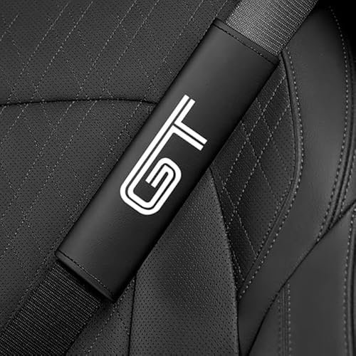 VIPOES 2 Pièces Voiture Protège Ceinture Sécurité Coussin pour Ford Mustang GT Focus Mk2 Mk3 Kuga Fiesta, Amovible Rembourrage Accessoires Intérieure