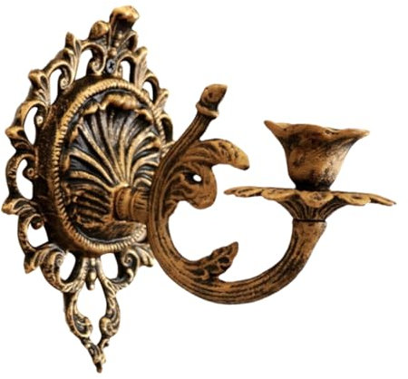 Abaodam Lampadario Industriale in Ferro Design Elegante e Gotico Lampadina Candela Inclusa Stile Tradizionale e Rustico Decorativo Da Parete o Appeso Arredamento Vittoriano e Vintage