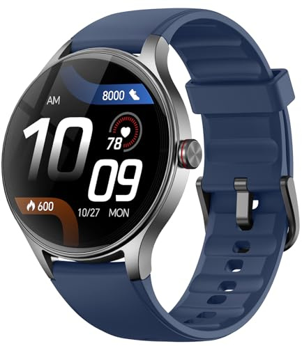 Fitpolo Montre Connectée Homme Femme avec Appel Bluetooth, Smartwatch avec Podometre Cardiofrequencemetre Oxymetre, Montre Femme Sport pour iPhone Android Etanche IP68 Notification Chronometre Meteo