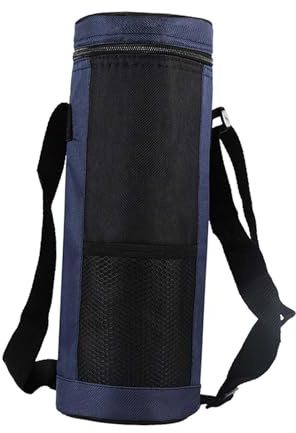 harayaa Bolsa para Transportar Botellas de Agua, Funda para Botellas de Agua, Aislante Térmico, Funda Portátil de 2 L, Estuche de Transporte, Bolso de Hombro, Azul