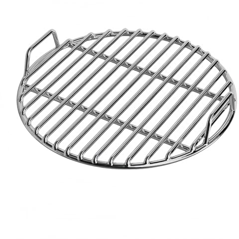 Genérico Red de Barbacoa,Parrilla Redonda Barbacoa,Rejilla Redonda de Acero Inoxidable Extra Gruesa de 30 cm/35 cm/40 cm, para Camping, pícnic, jardín