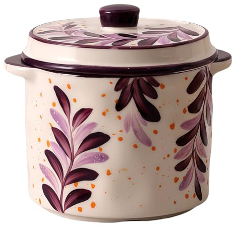 Jaamyears Piccole ciotole per zuppa di cipolle da 500 ml, tazza da zuppa in tinta unita con manici e coperchio, in ceramica, adatta al forno