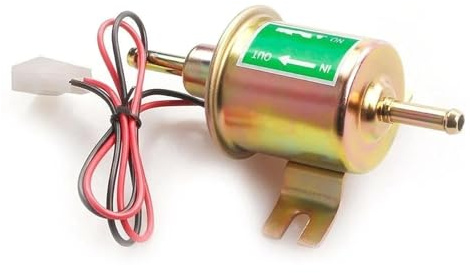 Benzinpumpe Universal 12V 24V Elektrische Kraftstoffpumpe Niederdruck Bolzen Befestigungsdraht Diesel Benzin HEP-02A Vergaser Motorrad ATV Benzin Pumpe(24V Gold)