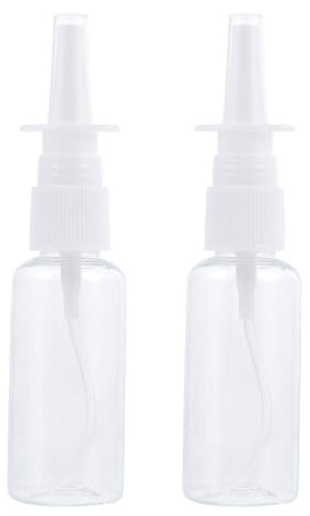 Sprühflasche für Nase und Nasenhöhle, 20ml Pet, 2 Stück | Einfache Bedienung, Tragbares Design, Reinigt Sekret Sanft, Glänzende Farboptik, für Säuglinge