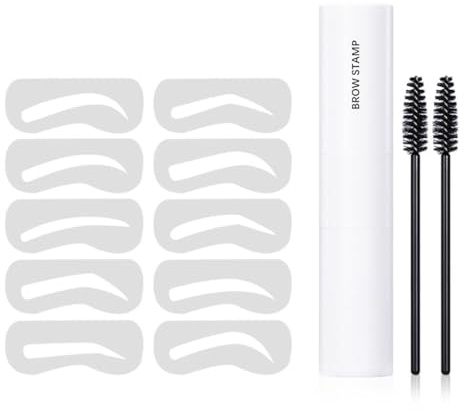 Zanthicia 1 Set Augenbrauenpuder Zuverlässige braune Schablone Haaransatz Make up Sets Frauen Zubehör Tool Kit Valentinstag für Salon
