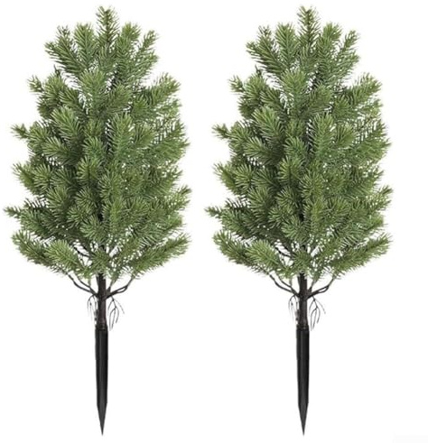 Besttoolifes 21.6 Inch Artificial Cypress Topiary Tree, Realistic Green Decorative Plant, Lasting Plastic, Low Maintenance For Indoor Outdoor Spaces(green)