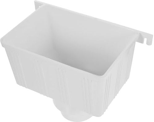 WEKADRIN Kit Deviatore Pioggia PVC per Grondaia e Pluviale 110X75 MM Accessorio per Raccolta Acqua Piovana Filtro per Grondaia Residenziale e Commerciale Collegamento Sicuro e Stabile