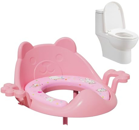 Asiento de entrenamiento para inodoro Cojín Impermeable Antideslizante Con | Almohadilla para asiento de inodoro para niños y niñas, exteriores, camping, autocaravana, dormitorio, apartamento