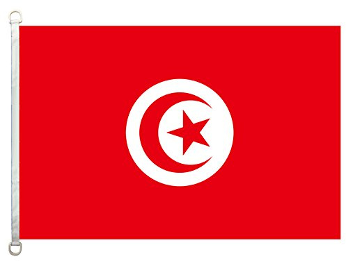 Home King Drapeau Tunisie 91,4 x 152,4 cm 100% Polyester 110 g/m² Tissu tricoté