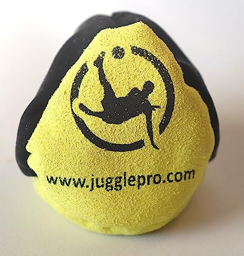 Juggle Pro Footbag Hacky Sack 4 Panel – Bunkai – Hacky Sack Ball aus Ultra Suede (Amara), Gefüllt mit EPS-Kunststoffpaletten, Verstärkt Handgenäht