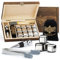 WHISISKEY Whisky Steine Set - 18 Whiskey Steine & Zange - Geschenke für Männer - Männergeschenke - Geburtstagsgeschenk Mann - Geschenkbox - Whisky Zubehör - Eiswürfel Wiederverwendbar