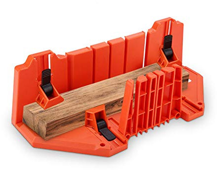 Gehrungslade Aus Kunststoff, Schneidlade Box Mit Sägefach, Gehrungslehre Schneidwerkzeug, Für Schneidewinkel 0° 22.5° 45° 90° Für Architektonische Arbeiten Und Handwerker Konzipiert