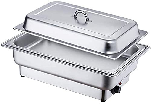 Stufa a buffet di riscaldamento elettrico, stufa self-service in acciaio inox portatile 220V con coperchio, elettrico stufa a buffy, pianoforte self-service tenuta piano cottura piano cottura,1