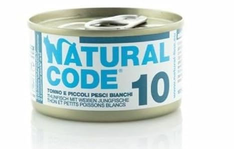 Natural Code Adult Gatto Cibo Umido Tonno e Pesci Bianchi. 12 LATTINE da 85g CADAUNO