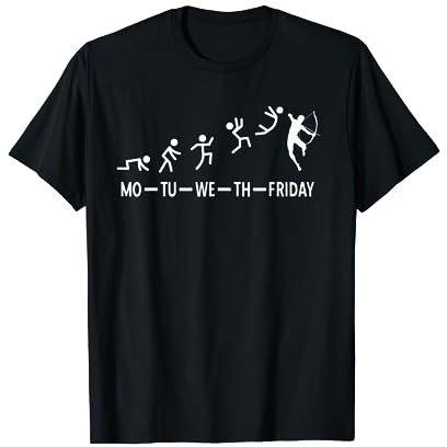 Wochenablauf eines Bogenschützen Bogensport Bogenschießen T-Shirt