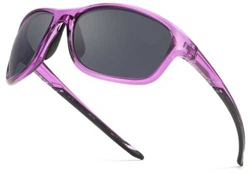 LVIOE Sport Sunglasses Womens Polarized Lens UV400 Protection | Wrap-Around Frame for Cycling, Hiking, Running