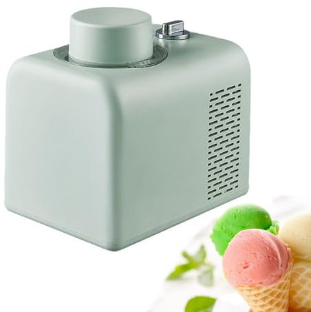 ANGDI Ice Cream Maker, Automatic Ice Cream Machine, 500ML Portable Frozen Dessert Maker, Frozen Yoghurt Maker with 4 Modes, Keep Cold in 8H, One Key Refrigeration, for Making Soft Serve, Sorbet