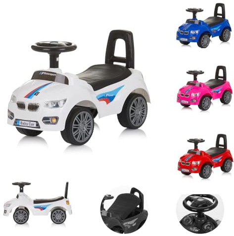 Chipolino Voiture Toboggan Sprinter Enfants Espace de Rangement sous Le siège, Coloris:Blanc