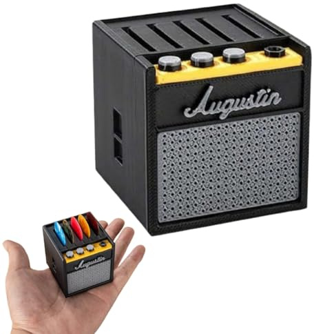 Gitarrenplektren-Halter, 3D-Druck, Plektrum-Display, Ständer, Pick-Schlitz, Aufbewahrungsbox, Verstärker, Lautsprecher, Organizer, Behälter, Geschenke für Musiker und Gitarrenspieler-Liebhaber